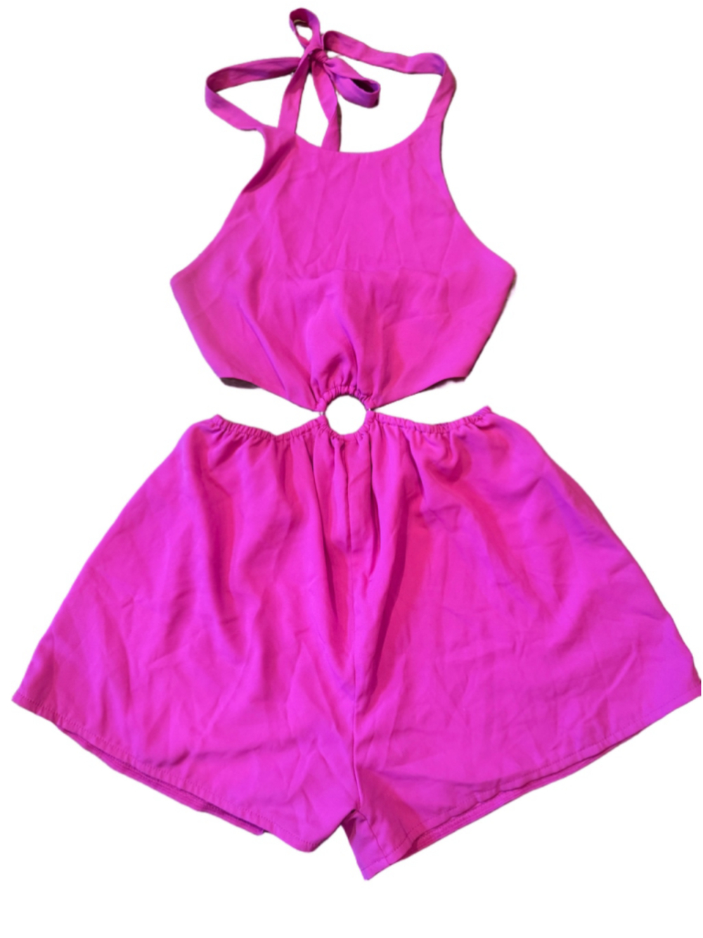 Superdown Cutout Romper Pink Size S